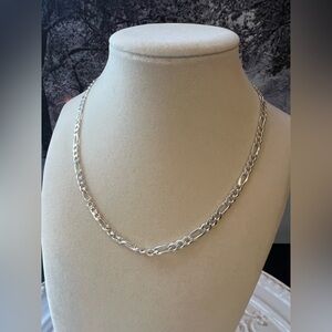 Figaro Necklace Vintage Sterling Silver NOS 925 Italy 16”